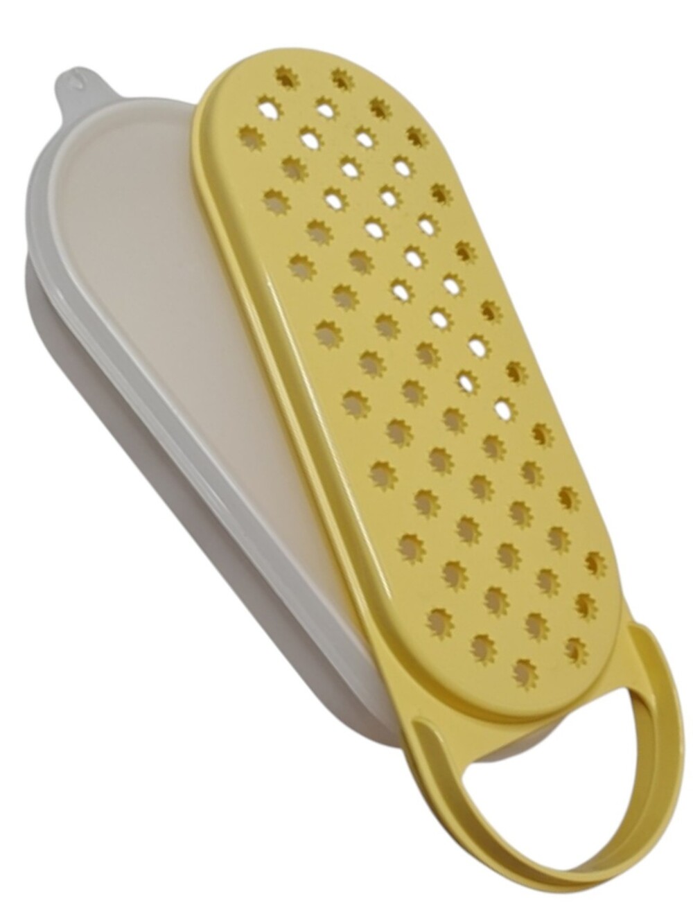 Vintage Tupperware Cheese Grater and Storage Container Yellow